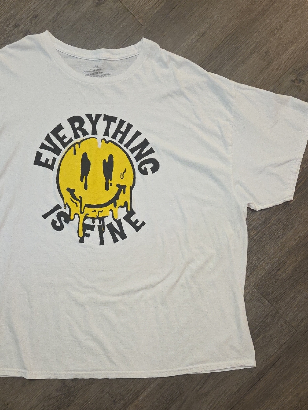 "Everything Is Fine" Trippy Smiley Face T-Shirt